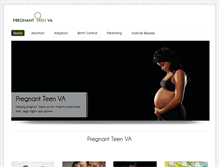 Tablet Screenshot of pregnantteenva.org